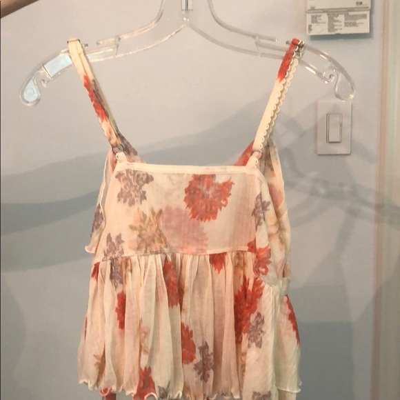 Boho Ruffle Free People Top - Picture 2 of 2